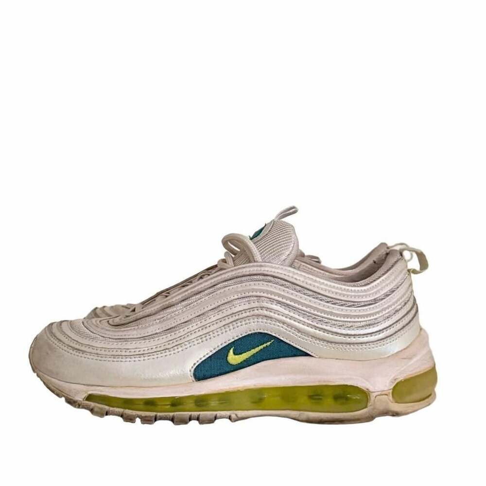 2009 Nike Air Max 97 Size 7.5 White Volt - Turbo Green